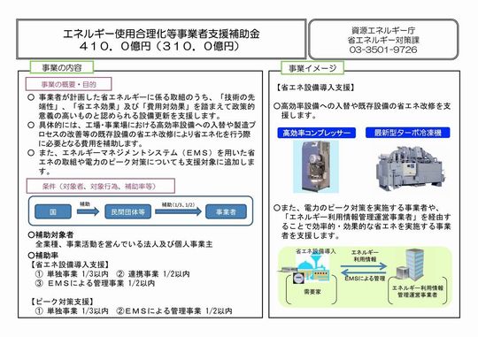 エネ合26年度予算案